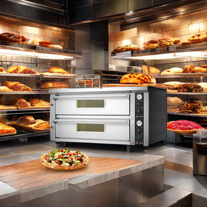 Horno comercial de pizza a gas de 2 capas de alta capacidad, calentamiento rápido, adecuado para panaderías, pizzerías - Product Image 3