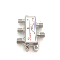 Divisor de potencia CATV de 4 vías de Venta caliente con conector F Conectores de audio y video