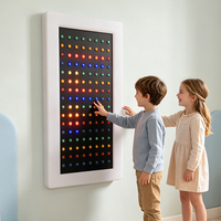 Panel de Luces LED de 128 Píxeles con Interruptor, Luz Sensorial de Pared con Control Remoto para Niños con Educación Especial