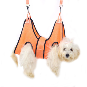 持ち運び可能な犬猫用グルーミングハンモックハーネス、爪切り/トリマーと爪やすり付き、必須グルーミングツール - Product Image 1