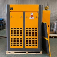 Compresseur d'air à vis plus efficace 75Kw 100Hp Baosi Compresseurs électriques industriels Sir à deux étages 8/10/13/15Bar 5.25M3/Min