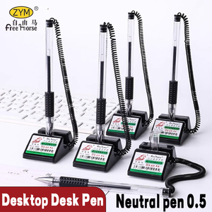 Bolígrafo Antipérdida con Punta de Gel de 0.5mm, Retráctil, con Logotipo Personalizado para Uso en Bancos/Oficinas, Venta al Por Mayor, Muestra Gratis - Product Image 1