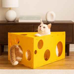 Cheese Pet Cat Cave Bed for Cats <strong>Dog</strong> <strong>Kennel</strong> Winter Warm Enclosed <strong>Dog</strong> House House Type Four Seasons Universal Sleeping Cat <strong>Kennel</strong> - Product Image 1