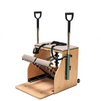 Commercial Pilates Combo Chair Oak/maple Frame Wunda Exercise Chair with Pedal Platform Yoga Studio Fitness Equipment
