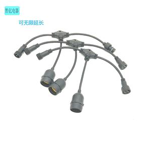 Base de lampe en plastique de type vis 2x0,75 mm avec conception étanche pour une extension infinie - Product Image 1