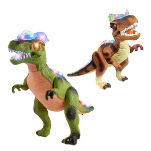 아이 원격 제어 공룡 빛을 가진 전기 가장 걷는 춤 RC 공룡 장난감