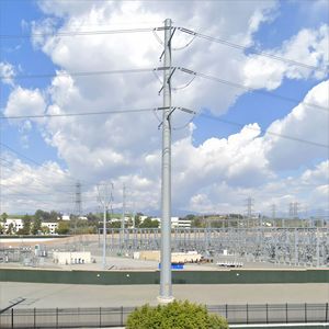 Torre Monopolo in Acciaio Tubolare Poligonale Conica per Trasmissione di Potenza, per Transizione da Sottostazione a Rete, con Sezioni Flangiate e Funzione di Salita - Product Image 2