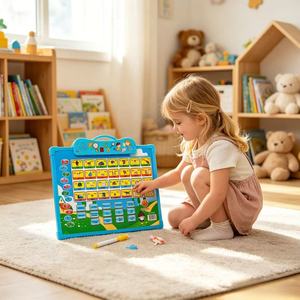 Giocattolo Educativo in Plastica per Bambini, Macchina per l'Apprendimento dell'Inglese, <span class=keywords><strong>Gioco</strong></span> Educativo con Alfabeto ABC, <span class=keywords><strong>Parole</strong></span> e Musica - Product Image 4