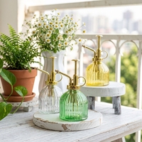 Bouteille pulvérisatrice à main en verre écologique pour plantes d'intérieur, 250 ml, arrosoir miniature