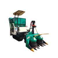 Moissonneuse-batteuse à fourrage montée sur tracteur à double rangée 1/2, machine à récolter, cosechadoras de forraje, petit hacheur, moissonneuse-batteuse à ensilage