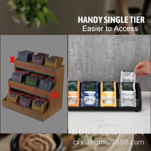 <b>Tea</b> Bag Storage Rack Rectangular Stackable Desktop Organizer For <b>Tea</b> Coffee Bags - Product Image 5