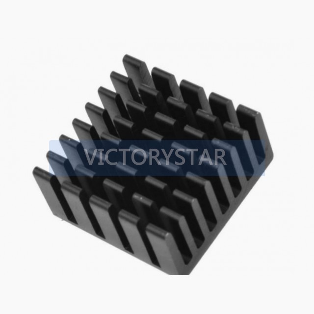 Heat sink 20 10MM chip specific electronic pure aluminum module black slotted 202010MM
