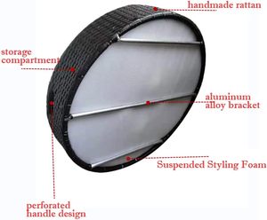 Bồn tắm nóng uống bảng bar nổi giỏ uống chủ hồ bơi uống chủ bảng nổi cho hồ bơi cốc chủ nổi phục vụ khay - Product Image 6