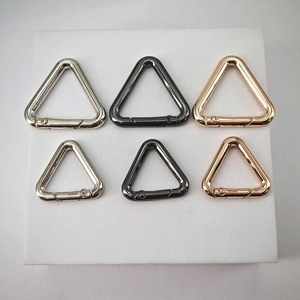 Boucle triangulaire en métal, anneau en O ouvrable, accessoires de maroquinerie, boucle de ceinture, attache porte-clés - Product Image 1