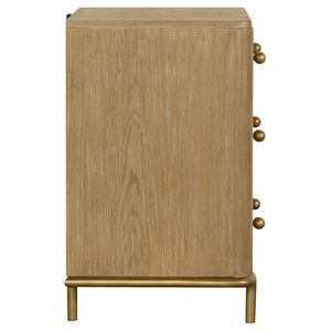 Comodino Sand Wash a 3 cassetti con porte USB - Product Image 5