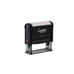 WES Self-Inking <strong>Stamp</strong> 13x54mm Rectangle Standard <strong>Return</strong> Ink Blue/Red/Black Ink Office ISO9001 Certified Quick Change Rubber - Product Image 3