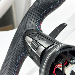 Volante Deportivo de Cuero Napa Negro de Alta Calidad para <span class=keywords><strong>BMW</strong></span> M3 M5 F10 <span class=keywords><strong>F20</strong></span> F25 F30 F36 F06 F22 F21 con Base Plana, Envío desde EE. UU. - Product Image 5