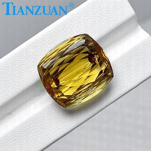 Piedra Preciosa de Citrino Natural Hermosa de Corte Milenio en Forma de Cojín de 30.85 Quilates, Piedra Suelta para Joyería con Certificado GRC - Product Image 3