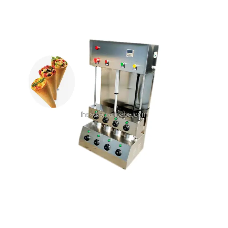 Máquina De Pizza De Cone De Mão Máquina De Cone De Ovo Máquina formadora de pizza manual Forno De Pizza De Suporte