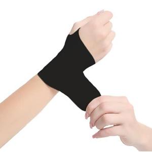 Soporte universal para muñeca, soporte de spandex para deportes, fitness y prevención de lesiones, tamaño adulto, negro - Product Image 1