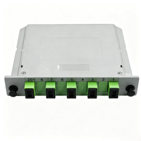 Répartiteur optique PLC LGX Box 1x2 1x4 FTTH avec connecteurs SC UPC/APC, type cassette, répartiteur de fibre optique 1x4 pour FTTX FTTB