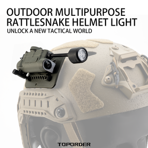 ไฟฉายติดหมวกนิรภัย Tactical Sidewinder แบบสโตรบ สีแดง/เขียว/น้ำเงิน/ขาว/อินฟราเรด ไฟฉายคาดศีรษะ IFF สำหรับล่าสัตว์ ตกปลา ไฟฉาย LED เสริม - Product Image 2