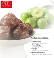Prix direct usine, saveur douce fraîche et saine, 100% naturel, 320g, écorce de mandarine séchée individuellement emballée, prune