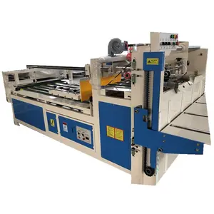 Zhaoli brand semi automatic corrugated carton box gluing and pressing machine