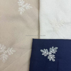 2025 nouveautés 15% Ramie 85% tissu de broderie en mélange de coton solide, tissu brodé <span class=keywords><strong>au</strong></span> <span class=keywords><strong>mètre</strong></span>/<span class=keywords><strong>mètre</strong></span> - Product Image 3