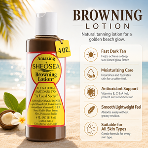 SHEOSEA Lozione Abbronzante Naturale, Abbronzatura Rapida e Scura con Ingredienti Hawaiani, Rivitalizzante per la Pelle per Tutti i Tipi di Pelle 4oz 118ml - Product Image 6