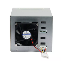 Casing HDD Modular 4 Bay Hot Swap untuk 4*3.5 HDD, Adaptor Modular 3*5.25 CD, Sasis Rak 3U
