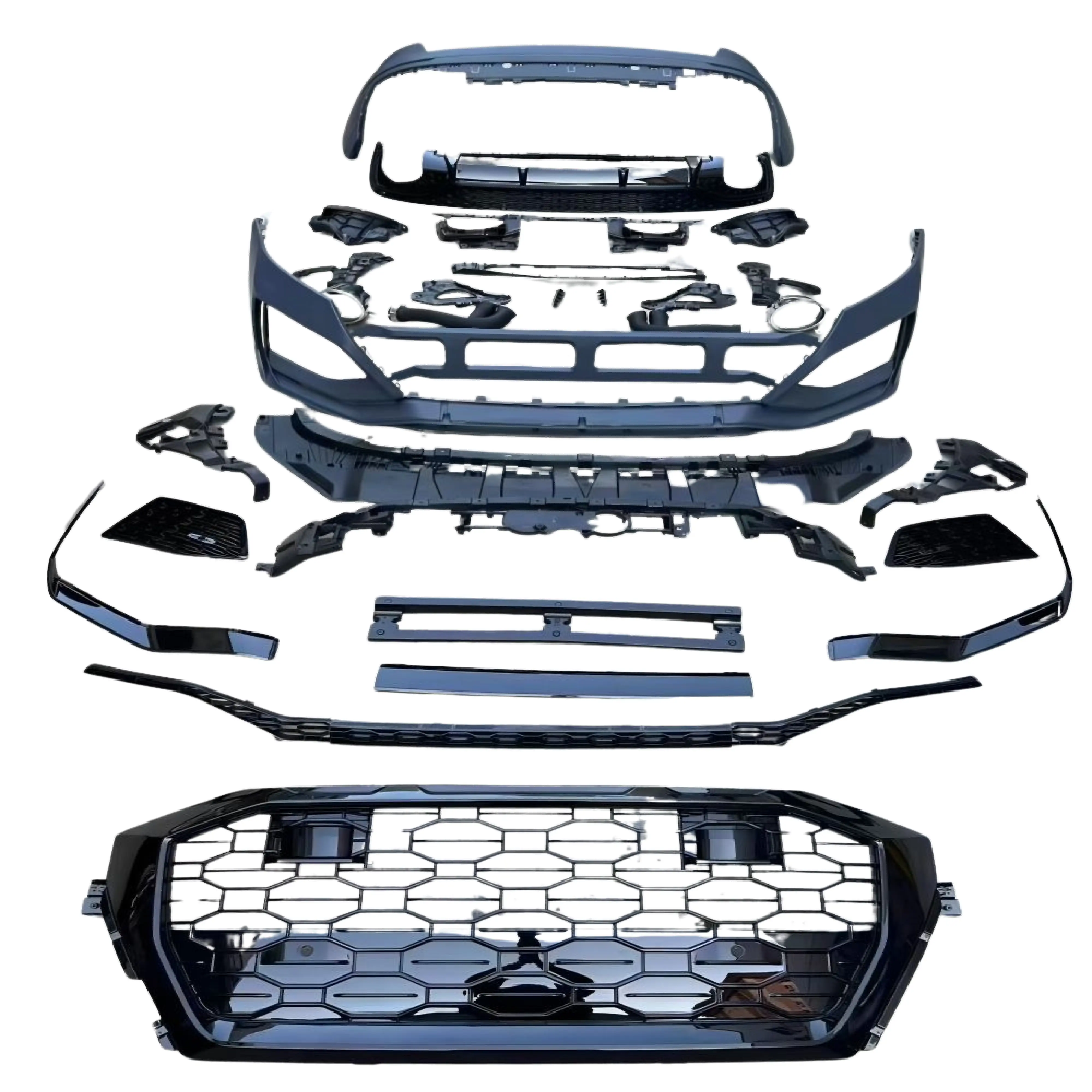 Q8 RSQ8 full body kit front bumper rear bumper car set with grille for Audi Q8 2020 20212022