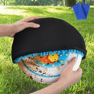 Sac de nettoyage pour frisbee avec crochets, étui de rangement en tissu Oxford pour disques volants, jouet de sport universel unisexe, bleu, vert, noir - Product Image 1