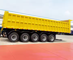 Zhongshengtianqi U ทรงสี่เหลี่ยม3เพลาไฮดรอลิกด้านหลังรถกึ่งพ่วงพร้อมน้ำหนักบรรทุก40กก. สำหรับบรรทุกสินค้าหนัก - Product Image 6