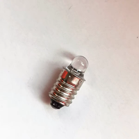 Bombilla LED HoneyFly para Linterna E10 3V/6V, Bombilla Incandescente Mini Focalizada, Luz Blanca Cálida