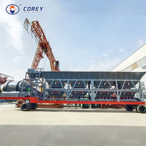 Centrale à béton mobile Corey avec silo à poudre, contrôle automatique haute efficacité, malaxeur à béton JS1500 pour la construction - Product Image 2