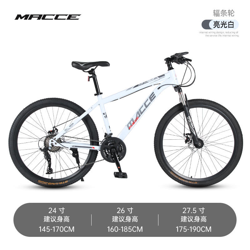 High with spoke wheel bright white