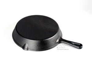 Набор посуды нестандартного размера: чугунная сковорода без покрытия, чугунная сковорода-гриль - Product Image 3