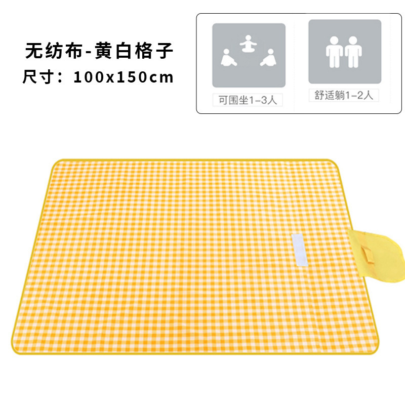 Patrón de cuadros amarillos y blancos 1x1,5m