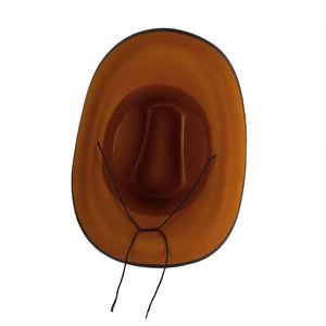 Wholesale Bulk Stock Western Style Cowboy <b>Hats</b> <b>for</b> Men Felt Fedora <b>Party</b> <b>Hats</b> Brown Cowboy <b>Hats</b> - Product Image 6