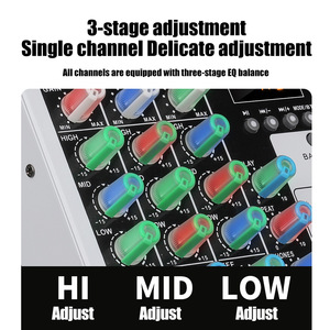 Mezclador de Audio Digital Profesional LD-4 USB MP3 de 4 Canales, Consola de Audio Profesional para Producción Musical y Actuaciones <span class=keywords><strong>en</strong></span> Vivo - Product Image 3