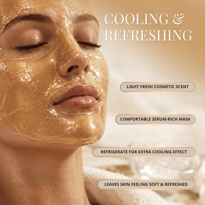 Masque facial hydratant et nourrissant au collagène et or cristallin 2026 avec logo personnalisé pour le visage et le corps - Product Image 4
