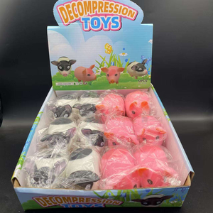 Mignon belle forme de cochons doux presser sensoriel Fidget jouet décompression soulagement de l'anxiété Anti-Stress TPR rebond lent enfants unisexe - Product Image 6