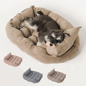 Cojín plegable suave multiusos, sofá para mascotas, cama de perrera fácil de deformar para perros, diseño de perrera con estampado, lavado mecánico ecológico - Product Image 5