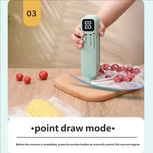 Huyo Charging Mini Wireless Fully Automatic Touch Control Sustainable Fashionable <b>Portable</b> <b>Vacuum</b> Sealing Machine Household - Product Image 2