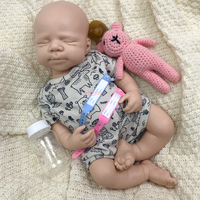 Poupée Bébé Reborn Réaliste 100% Silicone Corps Entier, Design Durable et Portable, Poupée d'Art pour Décoration Intérieure
