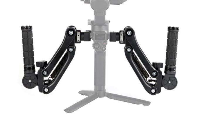 デュアルハンドルグリップジンバルスタビライザービデオハンドル