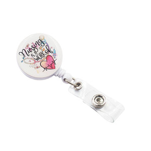 Phụ Kiện Id Cuộn Huy Hiệu Y Tá Thường Ngày Cuộn Huy Hiệu Có Thể Thu Vào Bằng Nhựa Dễ Thương Thiết Kế Theo Yêu Cầu Móc Kim Loại Biểu Tượng Tùy Chỉnh CN;GUA JBK - Product Image 4