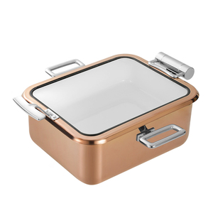 Calentador de Comida Buffet, Juego de Recipientes Rectangulares de Acero Inoxidable Eléctricos de 5L para Restaurante, Hotel, Catering y Fiestas - Product Image 3