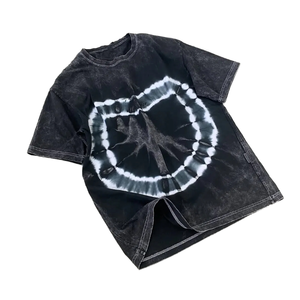 Camiseta Estampada para Hombre, 300g, 100% Algodón, Tie-Dye, Casual, Gruesa, OEM ODM - Product Image 1